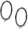 Schwarz Scharnier 20g Nasenpiercing Ring Hoop 8mm Clicker Tragus Daith Helix Piercings Ohr Knorpel Hoop Ohrringe 2pcs