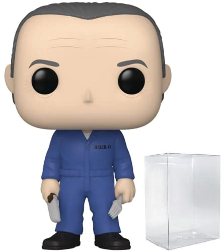 POP The Silence of The Lambs Hannibal Lecter #1248 Funko Vinyl-Figur (geb ndelt mit kompatibler Box-Schutzh lle), mehrfarbig, 9,5 cm