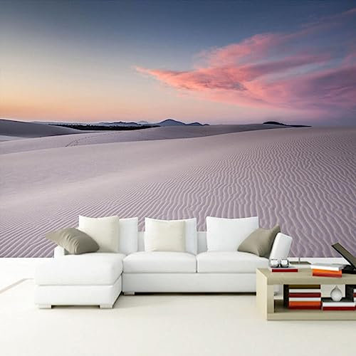 GIVLWF Papier Peint Panoramique de Paysage Naturel Du Désert, Dunes De Sable Beau Paysage Poster Murale Intissé - pour Chambre Salon Décoration Murale 450 x 315 cm