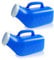 Meleg Otthon Urine Bottles,Portable urinals for Men,Spill Proof 1200ml for Hospital, Incontinence, Outdoor, car, Travel (blue-2-men)