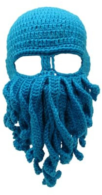 PACKOVE Tintenfischkappe Oktopus-Plüschtier Halloween-Maske Mütze Hut Skimaske stricken Hüte tiermotive mützenwolle genschenkideen hatset Oktopus-Hut Strickmütze Häkelmütze Garn Wollmütze