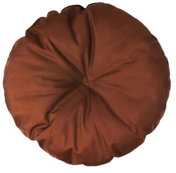Hundekissen – Katzenkissen – rund Größe ⌀ 60 cm braune Farbe – Hundebett – Katzenbett – Katzenmatte – Matratze für Hunde oder Katze – Waschbar – Ideal für Transportkörbe oder Tierbetten