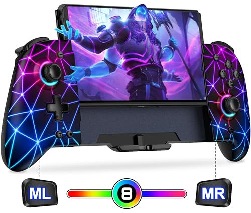 One-Piece Handheld Switch Controller, Wireless Switch Controller für Nintendo Switch Controller/OLED mit Joystick ohne Totzonen, Verbessertem Griff, Programmierbar, Turbo Switch Pro Controllers