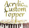 Personalisierter Cake Topper Acryl mit jedem Design, Namen oder Nummer, Individuelles Tortenaufleger Kuchendekorationswerkzeug für Hochzeit, Geburtstag, Jahrestag, Babyparty (Spiegel, Gold)