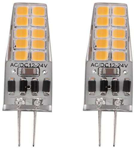 Rtauhife 10 StüCk G4 LED Lampe AC / DC12V-24V 3W LED G4 Licht 20LED 360 Strahl Licht 2835SMD 30W Halogen Lampe, Warm