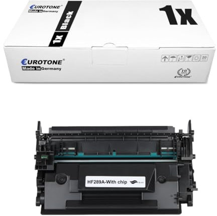 Eurotone 89A (CF289A) mit Chip Kompatibel Tonerkartusche 89X CF289X 89A CF289A für HP Laserjet Enterprise M507 M507x M507n MFP M528dn M528f M528 M507dn M528c M528z Drucker (1er Pack Schwarz)