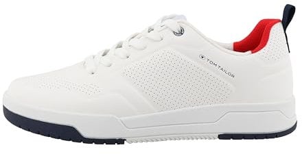 Tom Tailor Herren 7480290007 Sneaker, White, 45 EU