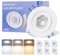 Heromind 6er Set LED Einbaustrahler 230V Dimmbar 5W IP44 LED Spots 3000K/4500K/6000K Deckenspots, 73-89mm Badezimmer Einbauspots, Deckenstrahler mit Verstellbarem Winkel für Bad, Küche und Wohnzimmer