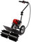 Gas Powered Sweeper Broom, 43cc Gas Power Hand Held Walk Behind Sweeper Broom Cleaning Driveway Turf Grass for Garden Yard Sidewalk