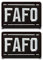 2 Stück FAFO Taktisch Patch Militär Abzeichen Aufnäher mit Stickerei Lustiger Flagge Applikation für Kleidung Rucksäcke Jacke Hundegeschirr Jeans Weste