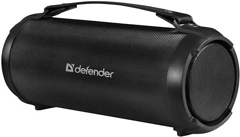 Defender® Beatbox 16 Bluetooth Lautsprecher – Kabellose Musikbox mit 16W Leistung, TWS Stereo, FM-Radio, USB/MicroSD, MP3-Player, AUX-Eingang, 10h Akku – Tragbarer Lautsprecher für Zuhause & Outdoor