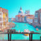 Papier Peint Panoramique Paysage urbain italien, 200 x 140 cm Papier Peint Intissé Photo Murale pour Salon Chambre d'enfants restaurant Appartement Décoration Murale