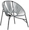 vidaXL Gartenstuhl in Ei-Form Schwarz und Hellgrau Poly Rattan, Ei-Stuhl, Gartensessel, Sessel, Gartenstuhl