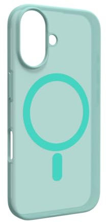 Puro Daylight Schutzhülle für iPhone 16 – elegant, kompatibel mit MagSafe, flexibles Design, Rundumschutz, weiches Silikon, Anti-Fingerabdruck, halbtransparent, matter Effekt – Farbe Grün