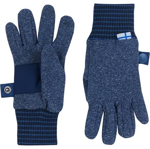 Finkid Sormikas Knit Kinder Handschuhe, Marineblau, XL