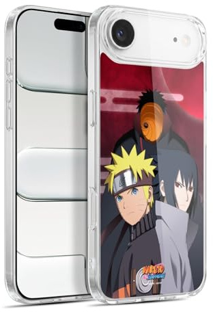 Head Case Designs Offizielle Naruto Shippuden Obito Naruto Sasuke Schluessel Kunst Gelhülle [Militärischer Schutzgrad] Kompatibel Mit Apple iPhone 17 Air Und Kompatibel Mit MagSafe