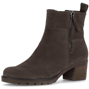 Gabor Damen Schnürstiefeletten, Frauen Stiefeletten,Stiefel,Bootee,Booties,halbstiefel,Kurzstiefel,ENGL.Brown (Micro),40 EU / 6.5 UK