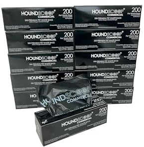 HOUNDSCOOP 2000 Ct Pet Waste Bags on Roll for Poop Station Dispensers