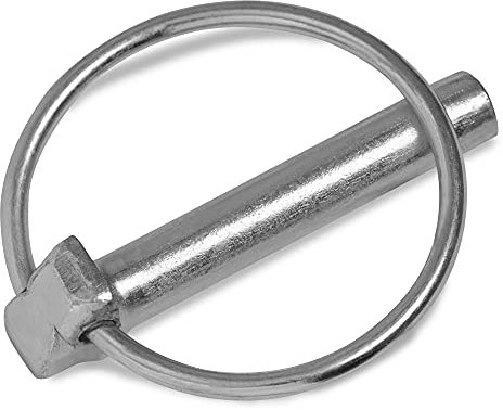 HEAVYTOOL Klappsplinte 4,5mm x 41mm Klappstecker (10 Stück) galvanisch verzinkt Splintbolzen Schnellspannsplinte Rastbolzen Rastsplinte Steckbolzen Schnellverschlussbolzen