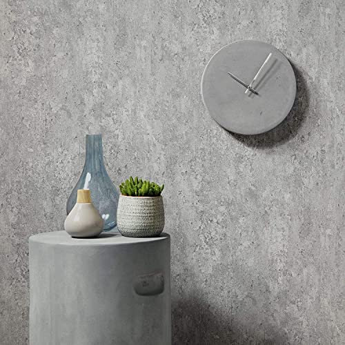 Papel Pintado Pared Hormigon 10m*60cm Vinilos Para Muebles Vintage Gris Ceniza Vinilo Adhesivo Pared Gris Cemento Vinilos Para Mesas Cocina Encimera Comedor Papel Pintado Autoadhesivo Cocina