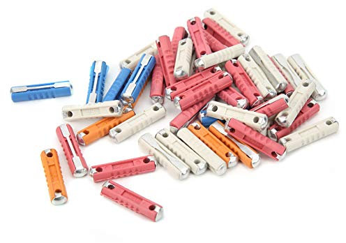 Fusible de coche 50 Uds 5A 8A 16A 25A Amp fusibles automotrices europeos fusibles clásicos Torpedo para coche clásico de estilo antiguo