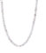 BERGERLIN Chalcedon Halskette weiss - weisse Kette - Silber - XS-S