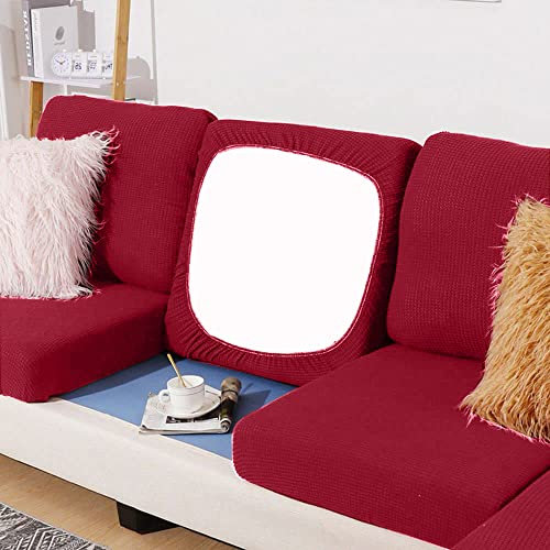 BOLUXIU Sofa-Sitzkissenbezug, Sofa-Sitzkissenbezug Stretch, elastischer Kissenbezug, Sofa-Sitzkissenbezug, mehrere Farben, passend für alle Sofas (einschließlich L-förmiger Ecksofas)