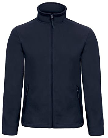 Niscioma Felpa Zip Intera Uomo - Maglia Tuta Felpata Invernale Maglie Senza Cappuccio Tinta Unita, Felpe da Lavoro Micropile Poliestere, Modello Basic Man