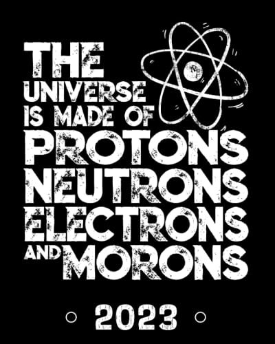 PLANNER 2023: Astronomy Daily Planner With Federal Holidays ✦ Universe Is Made of Protons Neutrons Electrons and Morons
