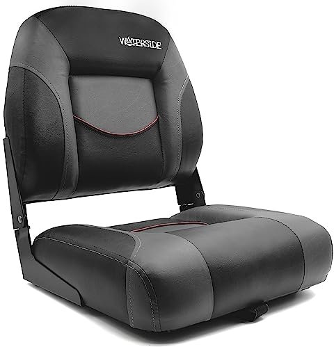 Luxus Low Back Bootssitz - Robson - Dark Series/Steuerstuhl/Klappbarer Bootsstuhl
