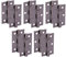 HANDLEZONE® Door Hinges 5 Pairs 76mm / 3 inch Ball Bearing, with Screws - Black Nickel