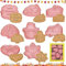 Shinybox Thanksgiving Emporte-pièces, 8 Pièces Emporte Piece Action de Grâces, Emporte-pièce d'automne, Biscuits de ​Thanksgiving Moules, 3D Emporte Piece Citrouille Feuille D'érable Pignons de Pin(B)