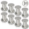 Jopassy 8er Set Möbelbeine| Aluminium Gebürstet | Schrankfüße Höhenverstellbar Füße für möbel, mit Schrauben,Höhe 100 mm | Belastbar bis 250 KG, für Sofa Möbelfüße Schreibtisch Stühle Tischfuß
