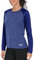 AjezMax Wandershirt Damen UPF 50+ T-Shirt Langarm Fitness Laufshirt Leicht Quick Drying Outdoor Tops Freizeit Sommershirt Mittelblau M