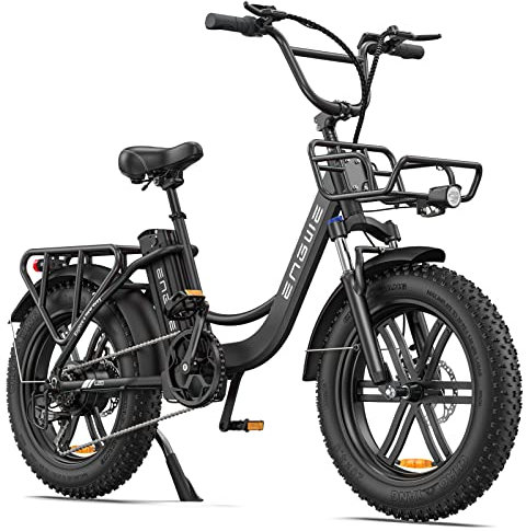 ENGWE Electric Bike for Adults 20 Fat Tire E-Bike with 48V 13AH Battery, 7-Speed, Dual Shock Absorber Perfect for Commuting and Off-Road Adventures (Black)
