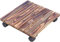Pflanzen-Caddy aus Holz, Blumentopf-Ständer, runder Pflanzwagen mit Rollen, Rolltablett for drinnen und draußen, Untersetzer, Blumentopf-Mover, Pflanzenbehälter-Zubehör (Size : 45CM)