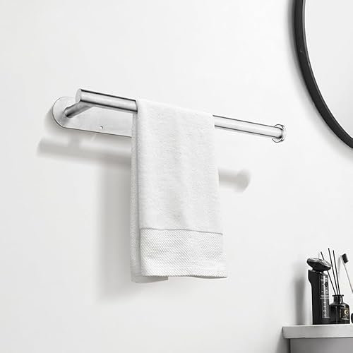 sarihisy square towel rail hanger chrome, large double towel rail wall mounted brass black towel hooks for bathrooms, silver standing bath towel rail holder