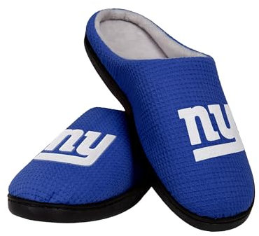 FOCO Offizielles Lizenzprodukt NFL Gedächtnisschaum Pantoffeln für Herren (New York Giants) (39-41 EU)