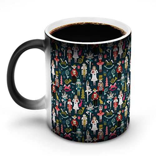 Nutcracker Ballet Color Changing Coffee Mugs Heat Sensitive Ceramic Mug Tea Cup Unique Gifts