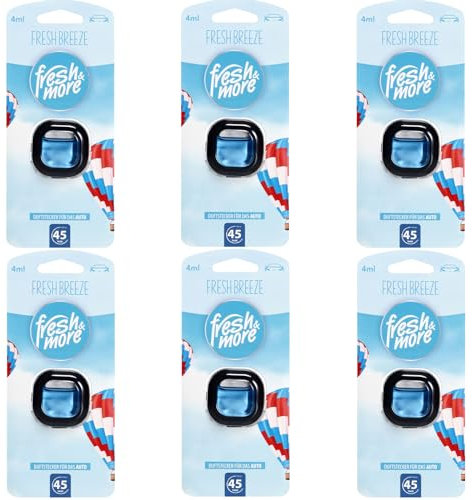 Fresh & More Auto-Lufterfrischer Clips Fresh Breeze - (6er Pack) 4ml