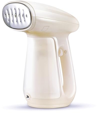 Bear 2024 Dampfglätter 1300W, 230ml Steamer Reisebügeleisen, 15 Sekunden Schnelle Erwärmung, Abschaltautomatik, Mit Bürste Weiß Dampfbürste, Sowohl Horizontales als Auch Vertikales Bügeln