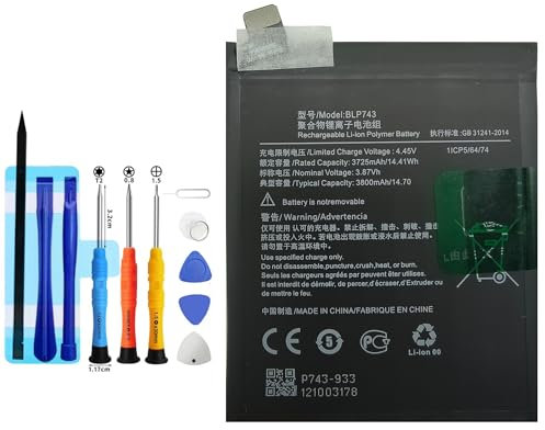 Vvuilsty BLP743 Replacement Battery for OnePlus 7T, Rechargeable 0 Cycle Battery Compatible with OnePlus 7T HD1900 HD1901 HD1903 HD1905 with Repair Tool Kits