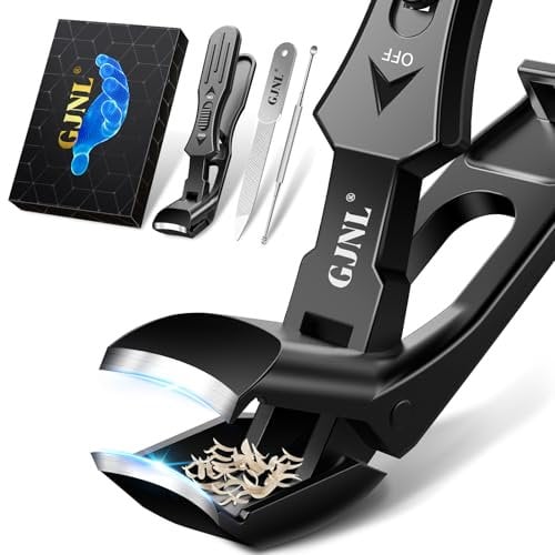 Coupe Ongle Pied, Coupe Ongles dur et epais à tête inclinée pour personnes âgées, professionnel Pinces à Ongles allemand avec large ouverture de mâchoire Nail Clipper