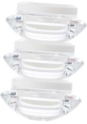 CRILSTYLEO 3St Sahneflasche Haaröl-Kopfgel Lotion Reiseglas Make-up-Reisebehälter Behälter für Lippenbalsam Krüge mit Deckel Aufbewahrungsbehälter für Kosmetikverpackungen Acryl Transparent