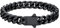 U7 Armband Herren Schwarz 9mm Armbänder Edelstahl Panzerarmband 23cm lang Miami Armkette Kubanische Armband Männer Gliederarmband Hip Hop Herrenarmbänder für Jungen Vater Ehemann Freund Opa