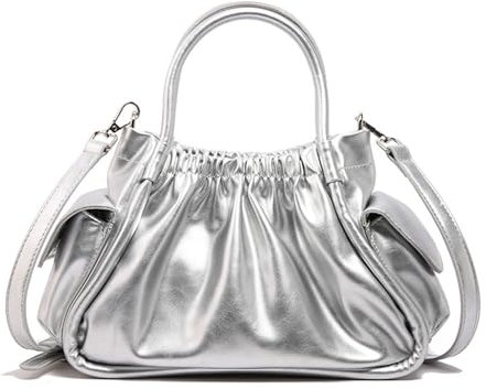 XBOKA Modische Handtasche in Wolkenform für Damen, PU-Leder, Schultertasche, Umhängetasche, Geldbörse mit verstellbarem Riemen
