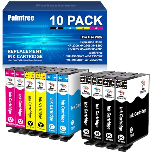 Palmtree 604 XL Patronen Kompatibel für epson 604 patronen für epson xp 3200 druckerpatronen epson xp 4200 xp 2205 patronen für epson XP-3205 XP-2200 XP-4205 Workforce WF-2930DWF(10er-Pack)