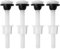 Plastic Toilet Tank Bowl Bolt Kit, 4-Piece Toilet Cistern Seal Rustproof Toilet Seat Hinge Screws with Nuts WC Tank to Bowl Bathroom Toilet Repair Kits