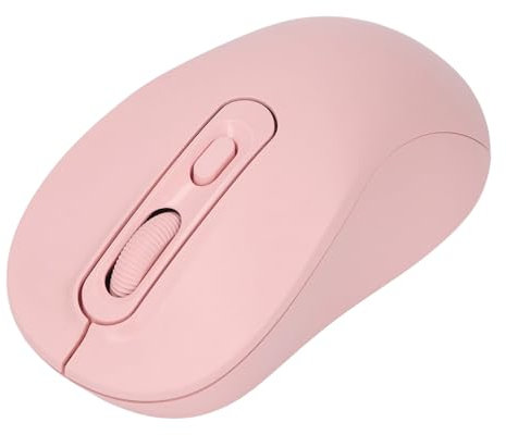 Annadue Wireless Mouse, 2.4G Slim Portable Wireless Mouse for Laptop Silent Mouse 2400 DPI Optical Computer Mice with 3 Adjustable Levels, for Notebook, PC, Office Home Work (Pink)