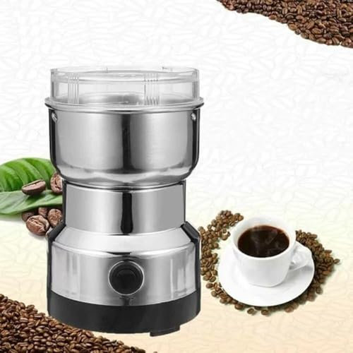 enjoydeal 200W Stainless Steel Smash Machine,220V Electric Coffee Bean Grinder for Herb, Spice, Grain